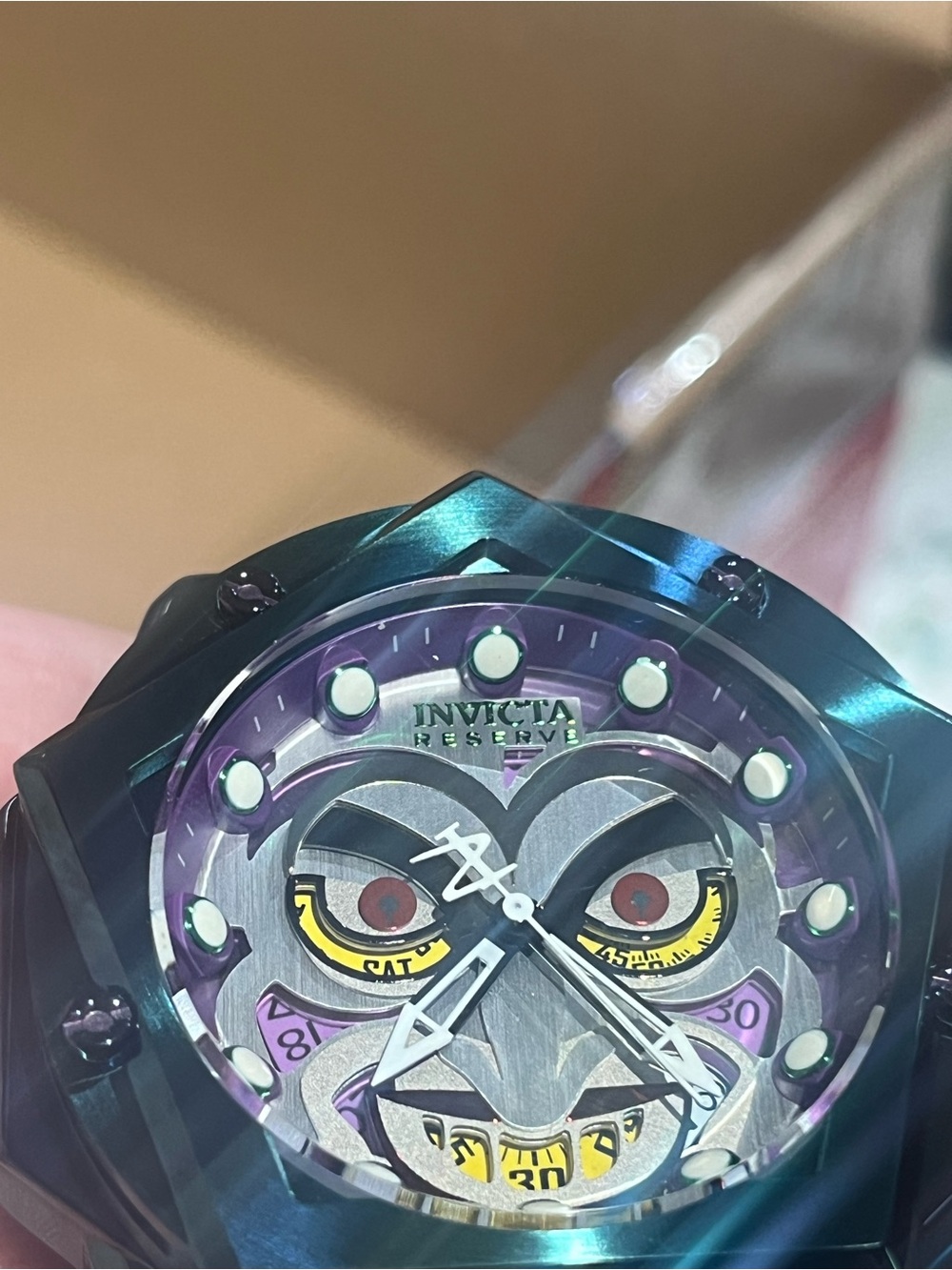 Invicta Reserve DC Comics Joker Limited Edition| 54mm |Swiss Ronda Z60 Movement - Picture 3 of 11